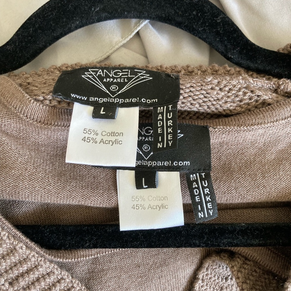 Light Brown Two-Piece Sweater Set - Picture 6 of 7